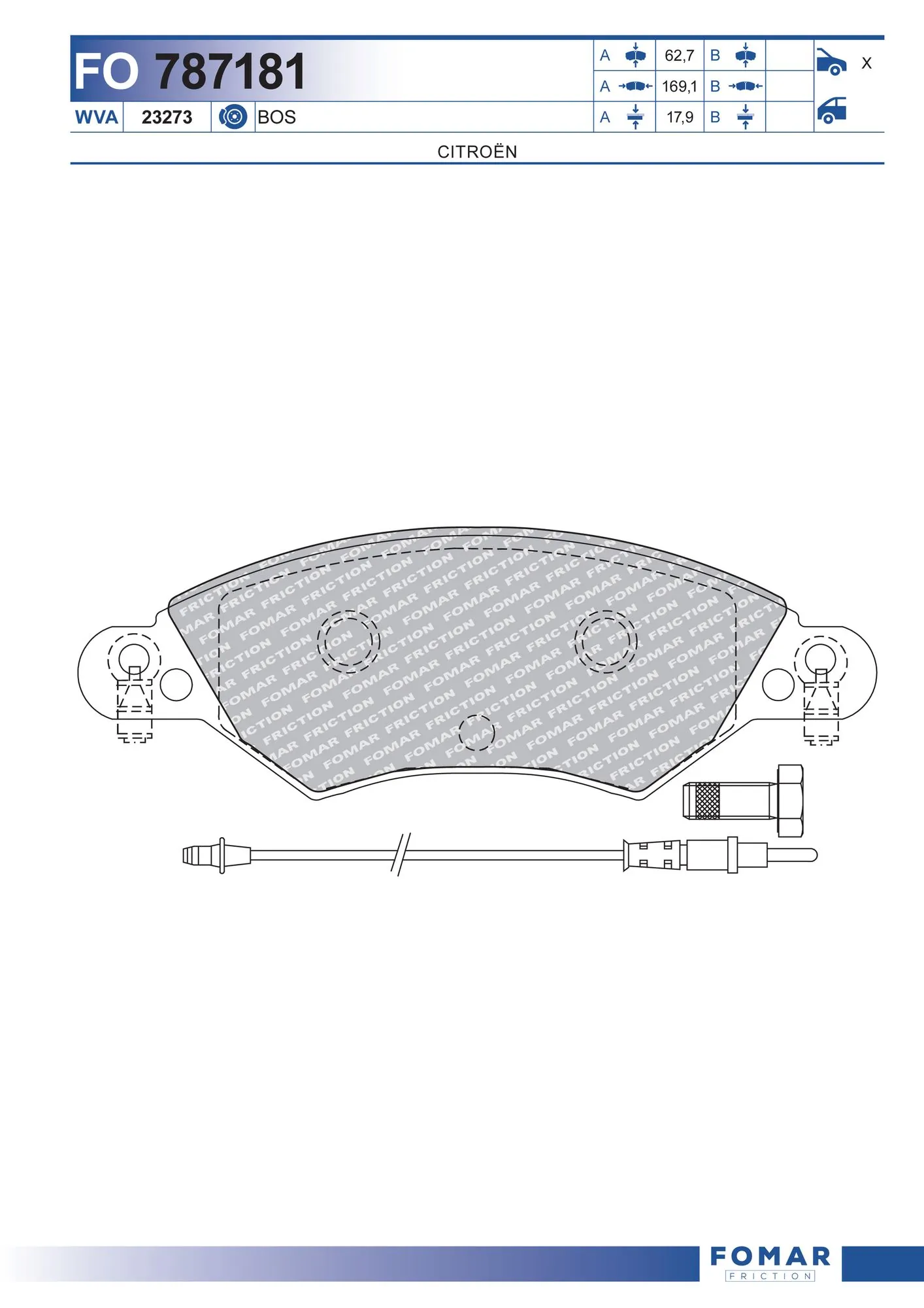 Brake Pad Set, disc brake